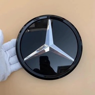 Grill Badge Flat Mirror Front Emblem For Mercedes-Benz C Class C W204 2008-2014 C W205 2014-2018 C18