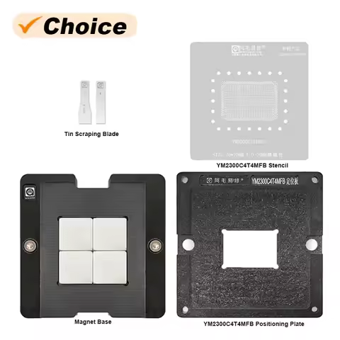 AMAOE YM2300C4T4MFB Planting Tin Platform Set for AMD CPU YM2500/3700 0.2mm 70*70mm Magnetic BGA Reb