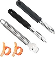 5 x Stainless Steel Peeler Double Blade Potato Peeler & Vegetable Peeler Lemon Peeler with 2 x Orang
