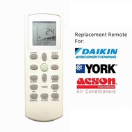 Compatible Daikin York Acson Aircond Air cond Remote Control DAIKIN/YORK/ACSON - YK-004