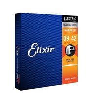 Elixir 12002, 12052 Nanoweb Electric Guitar Strings Size 9, 10 Electric Strings