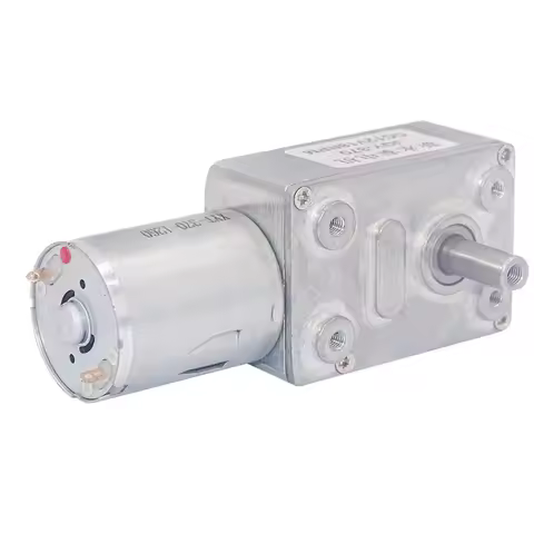 DC 12V Low Speed Geared Motor 0.6RPM High Torque Turbo Worm Electric Geared DC Motor JGY370 80x32x21
