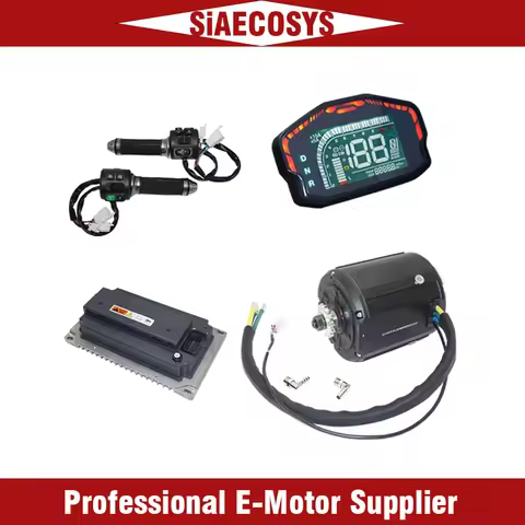 SiAECOSYS EV Conversion Kit QSMOTOR QS138 Liquid Cooled 4000W 110KPH Mid drive Motor conversion fit 