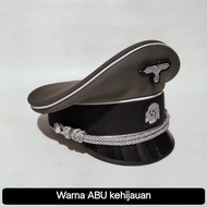 Topi Pet Visor Waffen Ss Jerman Ww2 Hijau Versi B Cosplay