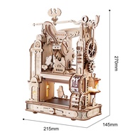 new Robotime rokr 3D Wooden Puzzle Model Kits Classic Printing Press Mechanical Gears for Adults