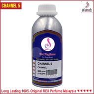 Channel 5 Rex Perfume Pati Minyak Wangi No Alcohol Unisex Attar 500ml 250ml 100ml 50ml