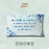Bible Verse Pillow Hebrews 11:1 Soft Faith Inspired Word of God Gift Thru Pillow PH Christian Home