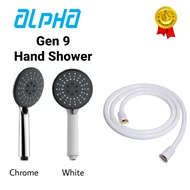 Alpha Water Heater Shower Head Gen 9 & Shower Hose 1.5 Meter (ORIGINAL)