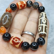 Bracelet bracelet Dzi Bead bracelet Buddha Heart Nine Eye Dzi Bead bracelet (9.5mm)