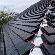 baja ringan dan atap genteng keramik kanmuri full flat hitam glossy