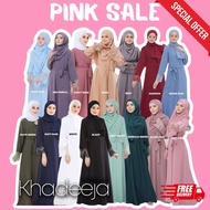 READYSTOCK Abaya Dress Muslimah Jubah Lace  Plus Size Murah Jubah Abaya Hitam Pleated Lace