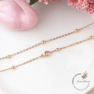 พร้อมส่ง!! สร้อยคออิตาลี18K สร้อยคอสีทอง18K สร้อยคอเกาหลี สร้อยคอ XUPING สีโรสโกลด์ ไม่ลอก ไม่ดำ ใส่อาบนำ้ได้ ลายเยอะ