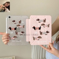 iPad Air 5/6 iPad Case Pen Case iPad Air5 Printed Apple iPad Pink Case Air6 Tablet Case Air5 Transpa