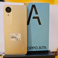 hp oppo a17k 3/64 second bekas like new