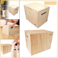 [Tachiuwa] Box Multifunctional Wooden Plyometric Box Plyometric 1 Agility Box for Lunges Workout Squ