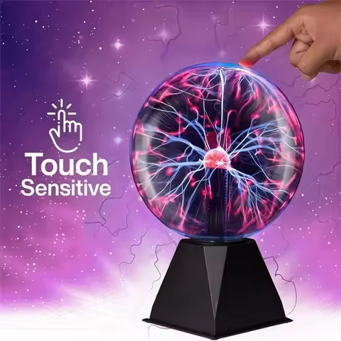 3inch Novelty Magic Plasma Touch Sensitive Lamp Child Holiday Gift Indoor Desktop Decoration Glass B