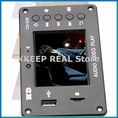 Portable HD Car Lossless Full Format Mp5 Bluetooth 5.0 Calendar Clock Alarm Clock 2.8-Inch TFT Scree