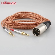 HiFi XLR Balanced 16 cores 99% Pure 7N OCC Copper Headphone Cable for Hifiman Sundara Ananda HE1000s