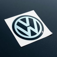 3D VW logo embossed emblem sticker