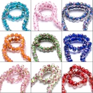 Czech Crystal Beads Murano Lampwaork Glasbeadsrose Crystal Czech Flower Bracelet Material