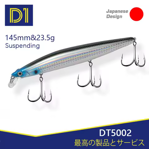 D1 Minnow Fishing Lure Bait Suspending Floating 145mm/120mm XM-140N Artifcial Wobblers For Bass Tuna