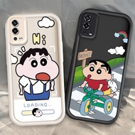 Casing For OPPO A55 4G A74 4G A95 4G F19 F19S Reno 6 Lite Cute Cartoon Silicone Crayon Shin Chan Sho