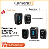 READY STOCK Saramonic Blink500 Blink 500 ProX Q1 Q2 Q3 Q4 Q5 Q6 2.4GHz Dual-Channel Wireless Microph