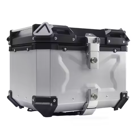 100L/80L/65L/55L/45L/36L/28L Motorcycle Aluminum Alloy Tail Box Rear Luggage Trunk Waterproof Top Ca