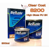 Clear coat Belkote 8200 High Gloss PU 2K (Tennis) 300ml