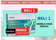 VERBLE Serum tonik lebatkan rambut / VERBLE hair growth serum new pack 2025