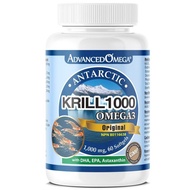 Antarctic Krill Oil 1000mg, Contains Omega-3 fatty acid, EPA, DHA, Axtaxanthin and Phospholipids (60