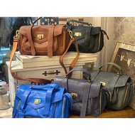 [EWA] Korea Air Transport~Korean Sheepskin Texture Doctor Bag~Textured Outbreak Style~Sheepskin Cros