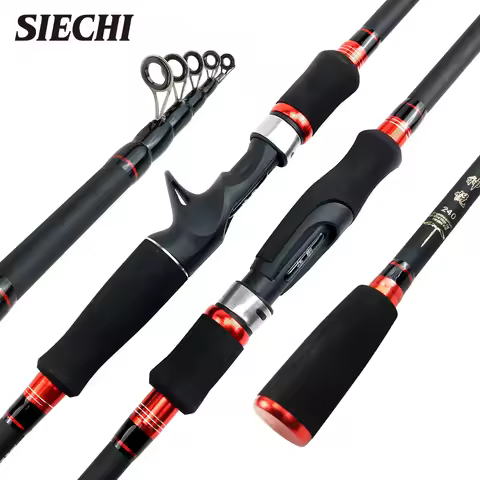 2021 New 1.8m 2.1m 2.4m 2.7m 3.0m Carbon Telescopic Carbon Fishing Rod M Power Ultralight Travel Cas