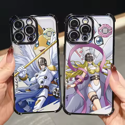 Digimon Angemon Gabumon Phone Case for OPPO A78 A74 A60 A38 Reno 13 12 11 10 8 7 6 Pro Realme C75 C5