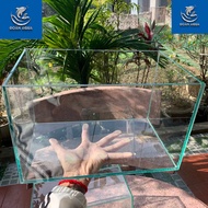 Aquarium 30x20x20, aquarium mini desktop fish tank with 5mm glass computer grinding and hidden glue