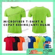 Microfiber Quick Dry Unisex Tshirts Tshirt Mikrofiber Cepat Kering Anti Ruam
