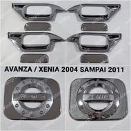 Chrome Outer & Tank Handle Cover Package for Avanza Xenia 2005 2006 2007 2008 2009 2010 2011 Avanza 