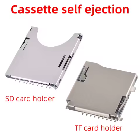10pcs Push-Push Design TransFlash TF Micro-SD Card Holder Adapter Automatic PCB Connector for Camera