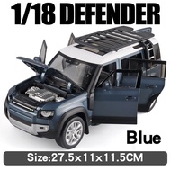 1:18 Large Land Rover Defender SUV Off-road Alloy Model Car Diecast Toy Car Collection Simulation So