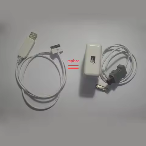 For iPod 3rd 4Th Photo 12V 0.67A 1394 USB adapter charging cable replace for wall charger + 6Pin cab