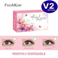 ( 2 PCS ) Freshkon 4 in Love Monthly Disposable Cosmetic Color Contact Lenses 2/3