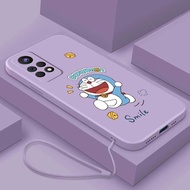 Xiaomi Redmi Note 11s 5G Note 11 Pro+Plus Note11s 10 Pro Shiny Cartoon Cute Smart Doraemon Happy Cat Silicon Rubber Back Case
