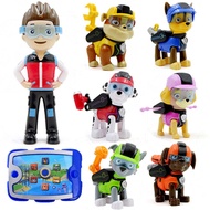 8Pcs/set New Genuine Paw Patrol Toys Deformable Six Dogs One Captain Ryder Set with Tablet Dog patrol Police puppy Chase Skye Zuma Rubble Rocky Anime Figurine Action Figures Model toys kids gifts birthday present 23108 MOBILE