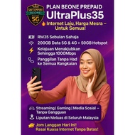SIMKAD BEONE PREPAID 4G/5G 💥 RM35 DATA 250GB💥