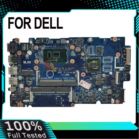 For DELL Inspiron 15 5557 14 5457 LA-D051P Laptop Motherboard I5-6200U I7-6500U CPU CN-02XPMY 042VN5