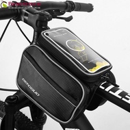 BEBETTFORM Bike  Bag, PU TPU High-capacity Bicycle Top Frame Bag,  Black Waterproof Touch Screen Bike Pouch Bike