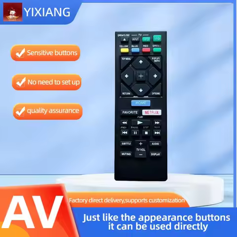 Remote Control fit for Sony Blu-Ray BD Disc DVD Player RMT-VB201U BDP-BX370 BDP-S1700 BDP-S3700 UBP-
