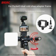 BRDRC Suitable for DJI OSMO POCKET 4P Protective Frame Expansion Base DJI OSMO POCKET 3 Dual Cold Sh