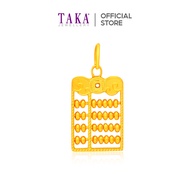 TAKA Jewellery 916 Gold Coin Abacus Pendant