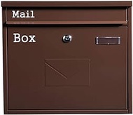 BJDST Simple Mailbox, Outdoor Wall-mounted Letterbox Iron Letterbox Suggestion Box, Home Letterbox